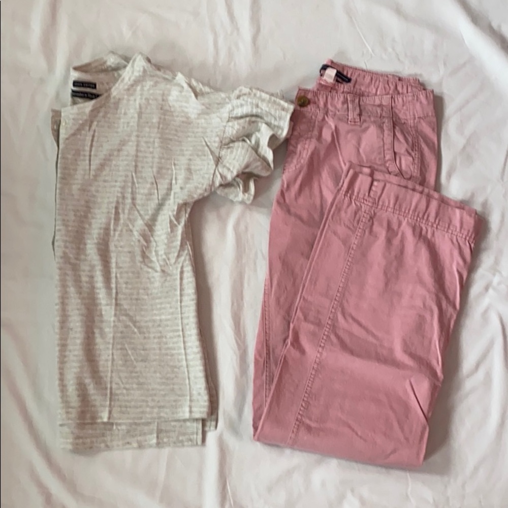 GAP straight leg pink pants
